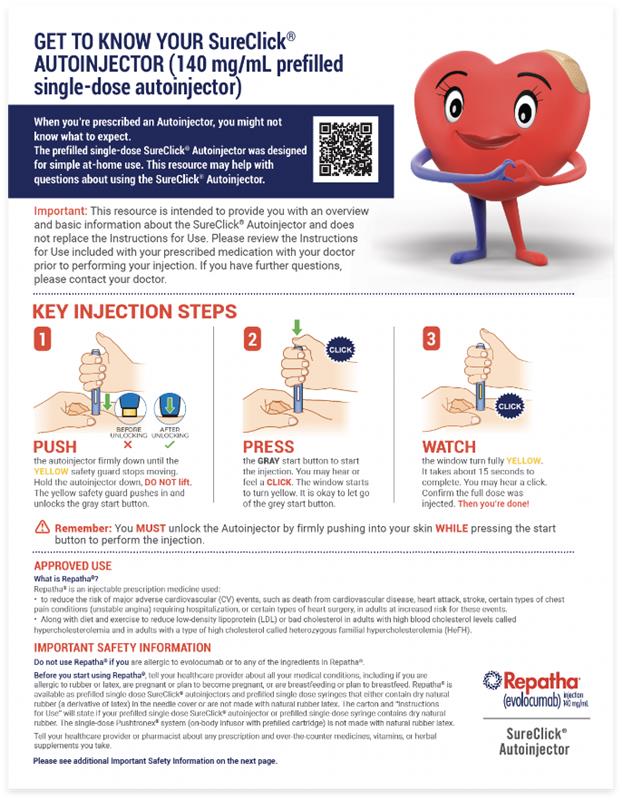 Repatha® (evolocumab) SureClick® Autoinjector Administration Tips
