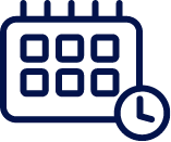 Calendar and Clock Medication Reminder Icon
